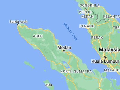 Map showing location of Tanjungtiram (4.0613, 98.3699)