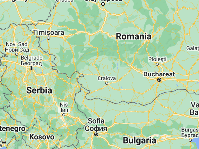 Map showing location of Ţânţăreni (44.6, 23.48333)
