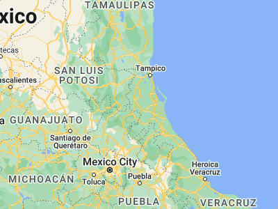 Map showing location of Tantoyuca (21.35, -98.23333)