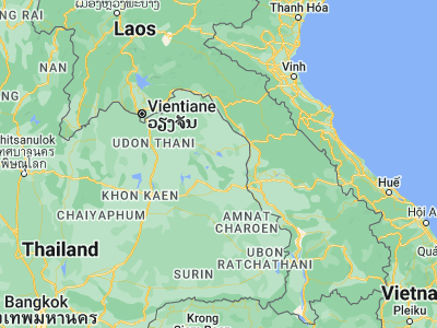 Map showing location of Tao Ngoi (16.99689, 104.16672)