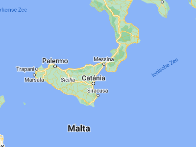 Map showing location of Taormina (37.85358, 15.28851)