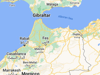 Map showing location of Taounate (34.53661, -4.64009)