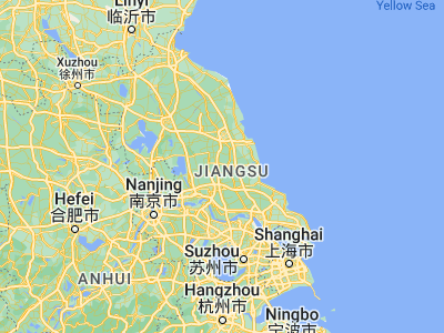 Map showing location of Taozhuang (32.86667, 120.13889)