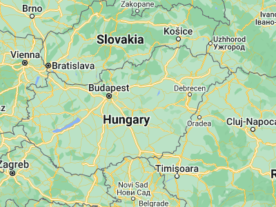 Map showing location of Tápiógyörgye (47.33505, 19.95276)