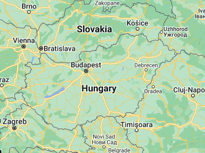 Map showing location of Tápiószentmárton (47.3399, 19.74648)