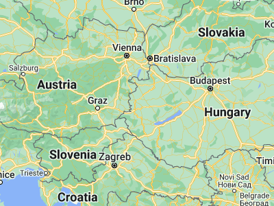 Map showing location of Táplánszentkereszt (47.19496, 16.69613)