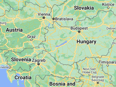 Map showing location of Tapolca (46.88152, 17.44117)