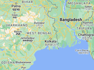 Map showing location of Tarakeswar (22.885, 88.01722)