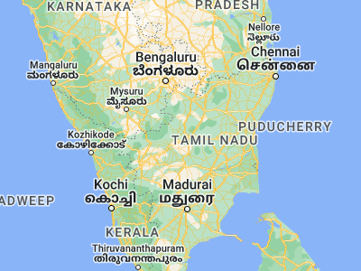 Map showing location of Tāramangalam (11.7, 77.98333)
