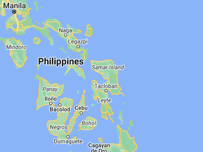 Map showing location of Tarangnan (11.9009, 124.7459)