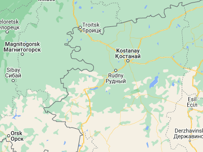 Map showing location of Taranovskoye (52.83554, 62.52078)