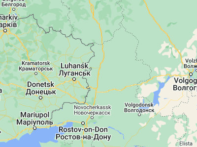 Map showing location of Tarasovskiy (48.72727, 40.36267)