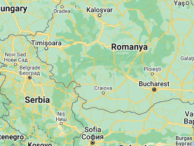 Map showing location of Târgu Cărbuneşti (44.95, 23.51667)