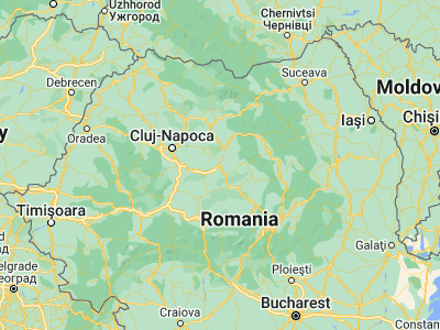 Map showing location of Târgu-Mureş (46.54245, 24.55747)
