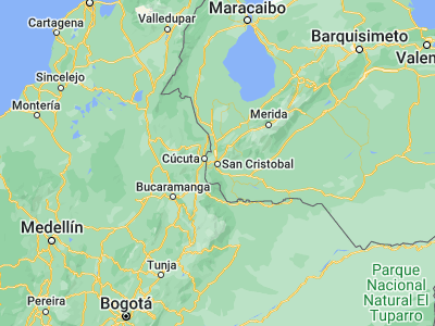 Map showing location of Táriba (7.8188, -72.22427)
