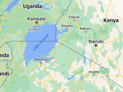 Map showing location of Tarime (-1.35, 34.36667)