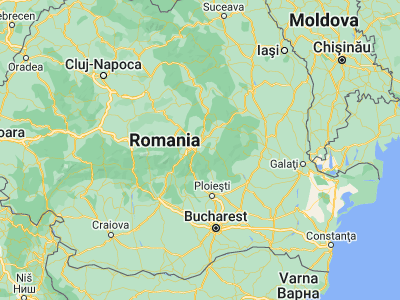 Map showing location of Tărlungeni (45.63333, 25.75)