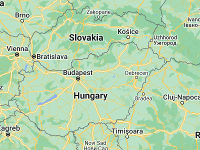 Map showing location of Tarnaörs (47.59499, 20.05254)