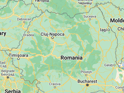 Map showing location of Târnăveni (46.33333, 24.28333)