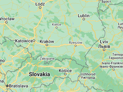 Map showing location of Tarnów (50.01381, 20.98698)