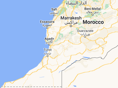 Map showing location of Taroudant (30.47028, -8.87695)