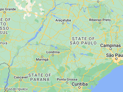 Map showing location of Tarumã (-22.74667, -50.57722)