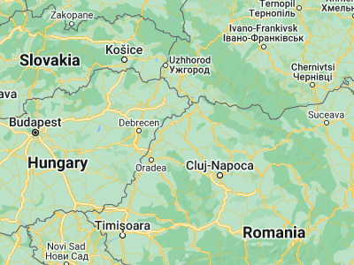 Map showing location of Tăşnad (47.48333, 22.58333)