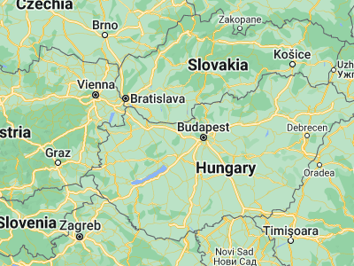Map showing location of Tatabánya (47.58494, 18.39325)
