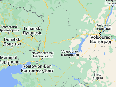 Map showing location of Tatsinskiy (48.19677, 41.27558)
