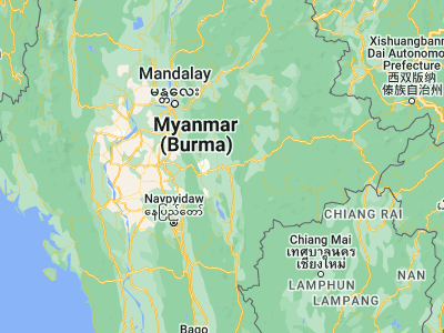 Map showing location of Taunggyi (20.78333, 97.03333)