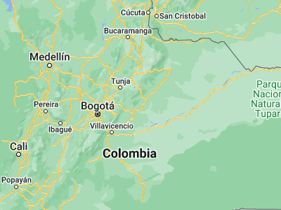 Map showing location of Tauramena (5.01831, -72.74919)