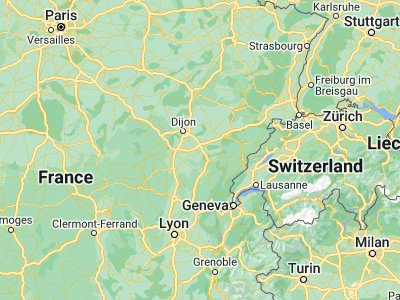 Map showing location of Tavaux (47.03376, 5.405)