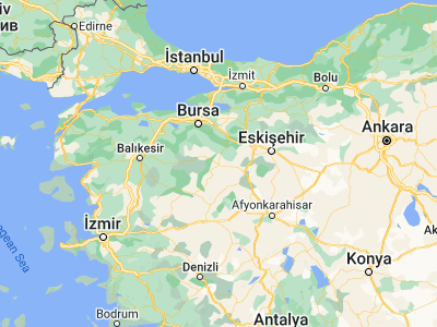Map showing location of Tavşanlı (39.54237, 29.49866)
