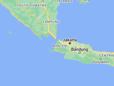 Map showing location of Tawingmuara (-6.1637, 105.8548)