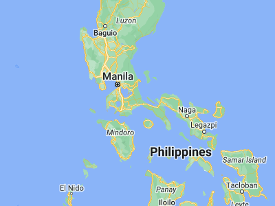 Map showing location of Tayabas (14.0259, 121.5929)