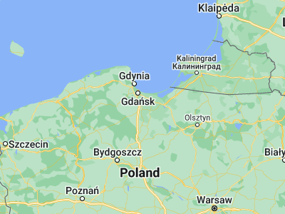 Map showing location of Tczew (54.09242, 18.77787)