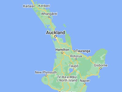 Map showing location of Te Kauwhata (-37.4, 175.15)