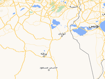 Map showing location of Tebesbest (33.11667, 6.08333)