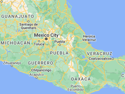 Map showing location of Tecali de Herrera (18.90294, -97.9742)