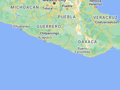 Map showing location of Tecoanapa (16.51185, -98.73401)