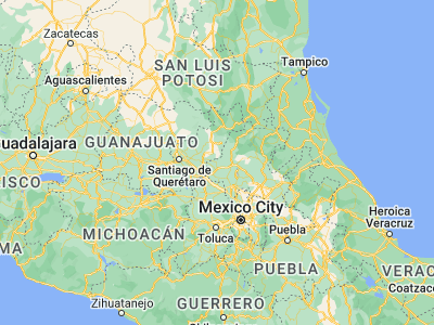 Map showing location of Tecozautla (20.53333, -99.63333)