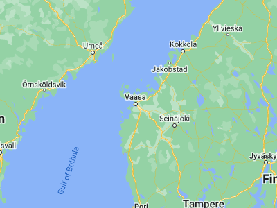 Map showing location of Teeriniemi (63.09643, 21.68547)