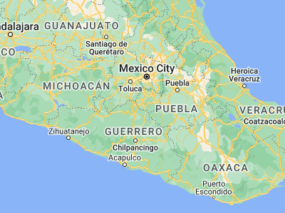 Map showing location of Tehuixtla (18.55, -99.26667)