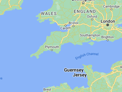 Map showing location of Teignmouth (50.54768, -3.49637)