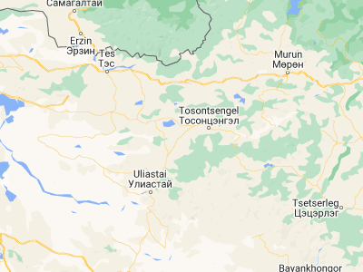 Map showing location of Telmin Suma (48.64278, 97.61861)