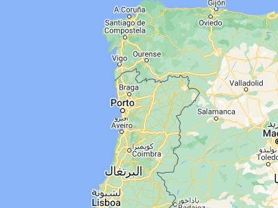 Map showing location of Telões (41.31054, -8.11101)