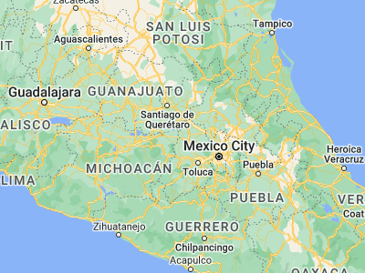 Map showing location of Temascalcingo (19.91667, -100)