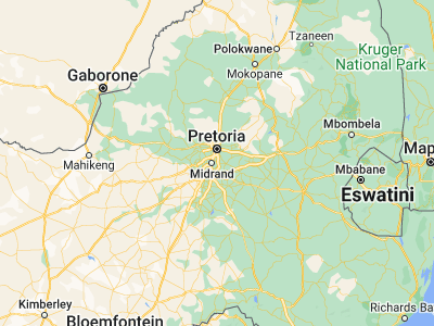 Map showing location of Tembisa (-25.99636, 28.2268)