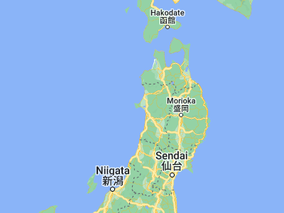 Map showing location of Tennō (39.9, 139.96667)