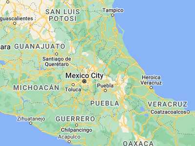 Map showing location of Tepeapulco (19.78618, -98.55109)